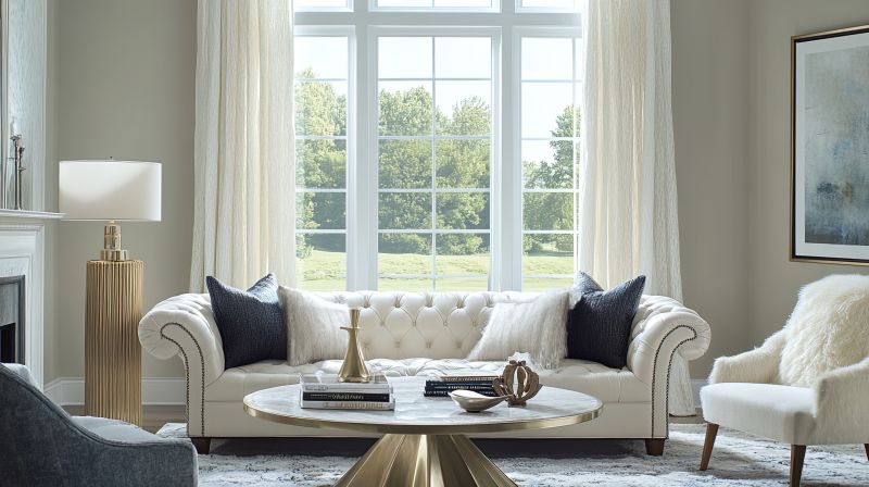 Casement Windows in a Living Room